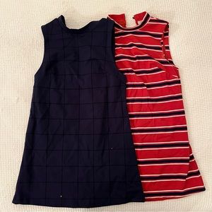 Retro style mock neck mini dresses